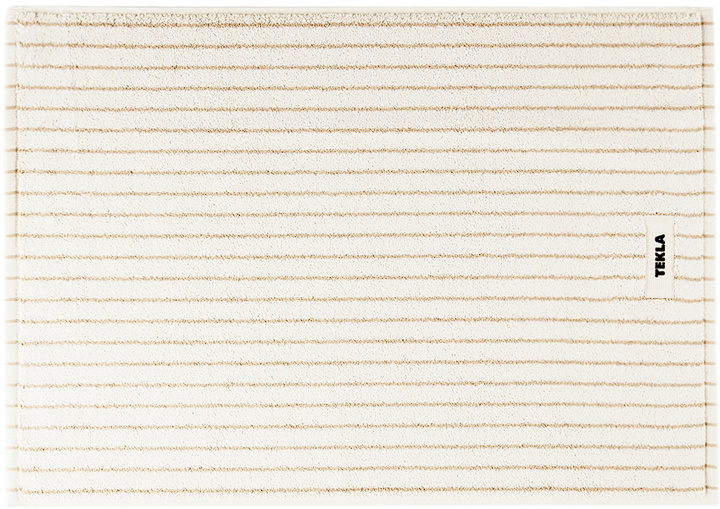 Photo: Tekla Brown & Beige Organic Cotton Bath Mat