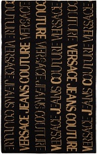 Versace Jeans Couture Black & Gold Logo Scarf