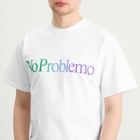 No Problemo Men's Gradient Logo T-Shirt in White