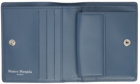 Maison Margiela Blue Leather Bifold Wallet