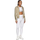 Fendi White Forever Fendi Elastic Band Sports Bra