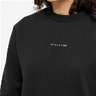 1017 ALYX 9SM Women's Long Sleeve Melt Circle Logo T-Shirt in Black