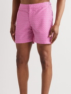 Orlebar Brown - Bulldog Alado Straight-Leg Mid-Length Printed Swim Shorts - Pink