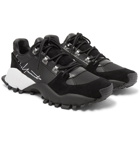 Y-3 - Kyoi Trail Leather, Suede and Mesh Sneakers - Black