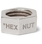 Off-White - Hex Nut Silver-Tone Ring - Silver