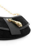 Gucci Black Tiger Head Small Suede Shoulder Bag