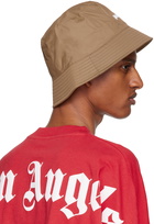 Palm Angels Tan Logo Bucket Hat