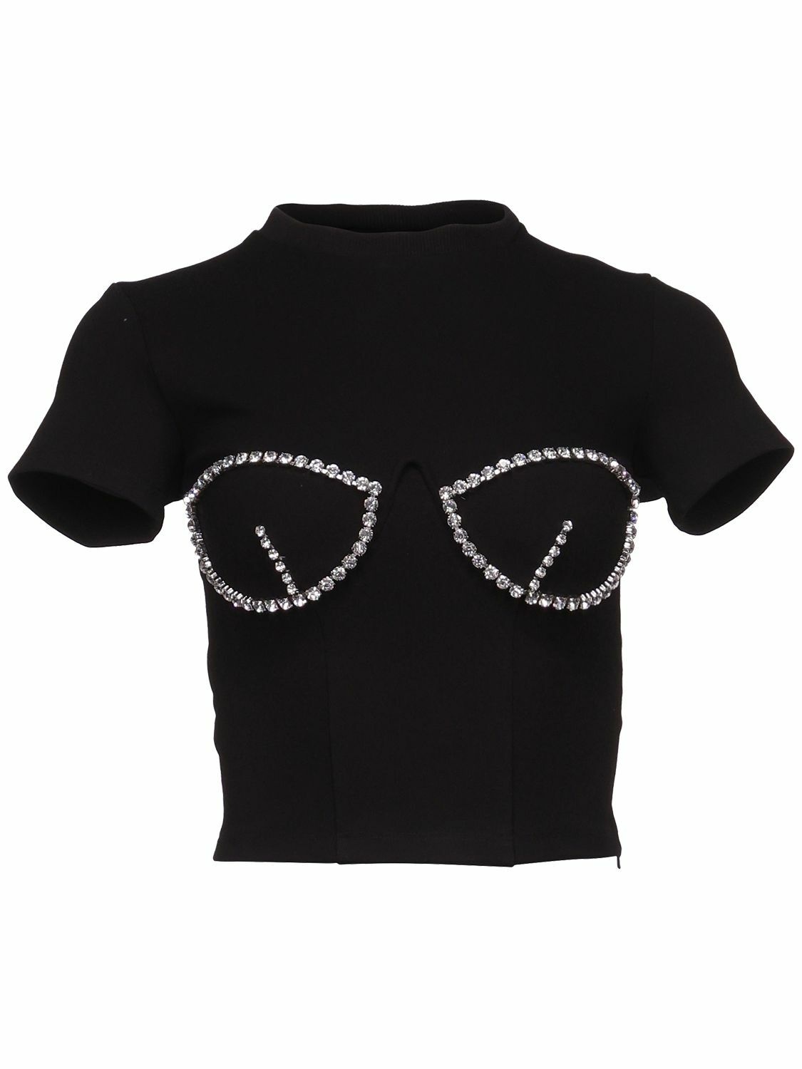 Photo: AREA - Crystal Bustier Cup T-shirt