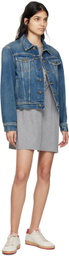 Golden Goose Gray Metallic Minidress