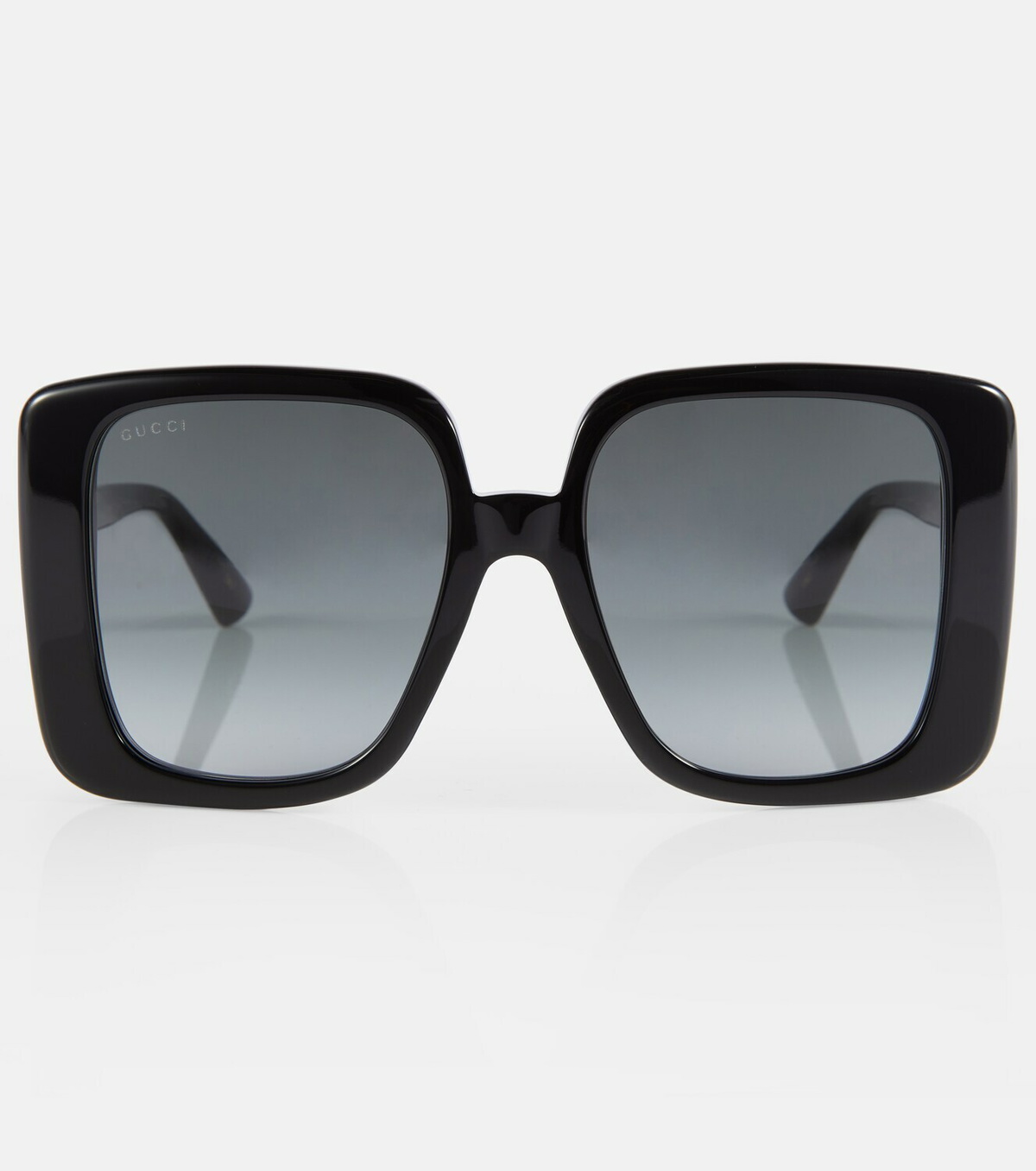 Gucci oversized square sunglasses Gucci GG0956S 002 Sunglasses Pink Lens Black White Frame  main image 2