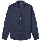 Polo Ralph Lauren Men's Slim Fit Garment Dyed Button Down Shirt in Royal Navy