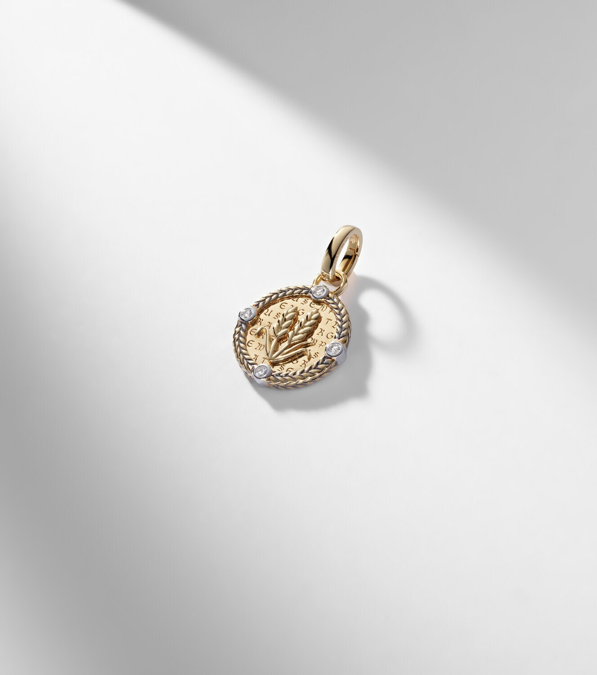 FoundRae Infinite Gratitude 18kt gold pendant necklace with diamonds