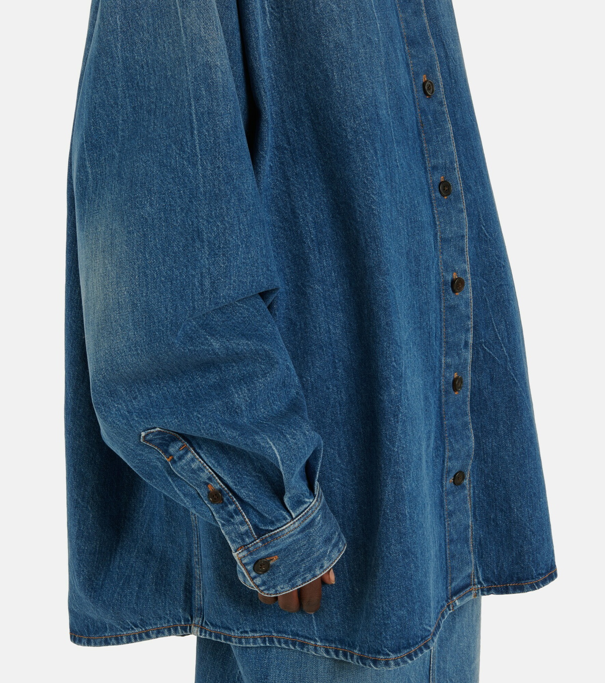 The Row Frannie denim shirt The Row