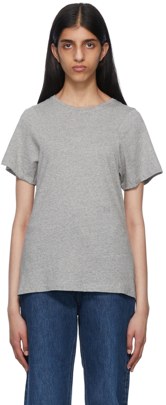 Totême Gray Logo T-Shirt Toteme