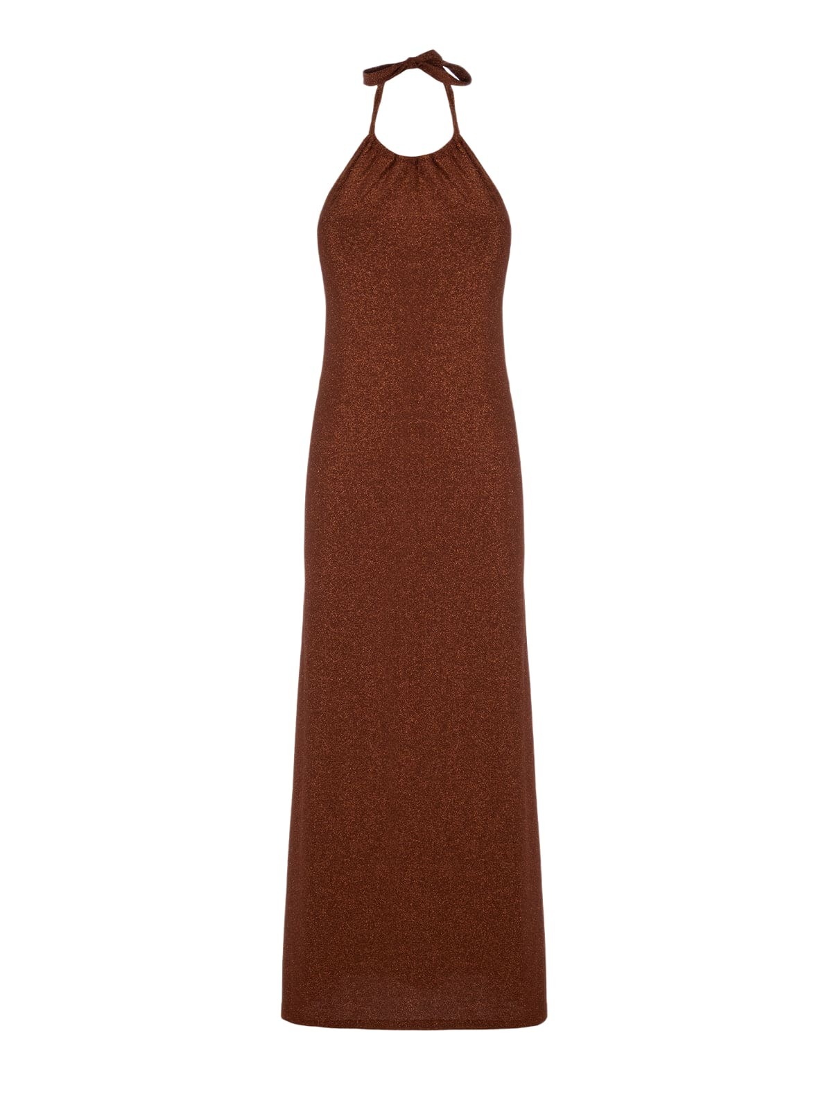MC2 Saint Barth Lurex Brown Knitted Long Dress MC2 Saint Barth MC2 Saint Barth Lurex Brown Knitted Long Dress MC2 Saint Barth