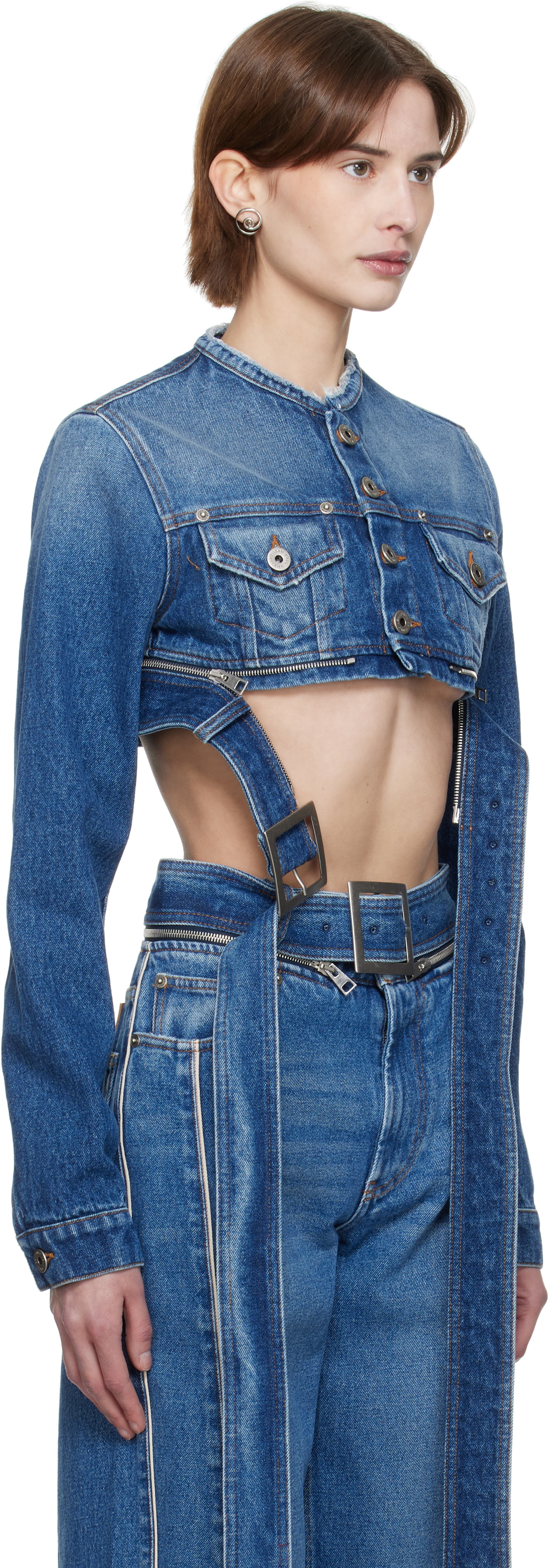 Jean Paul Gaultier Blue 'The Belted' Denim Jacket