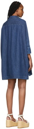 Valentino Blue Denim Short Dress