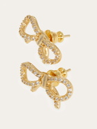 Ferragamo Womens Vara bow earrings in Gold