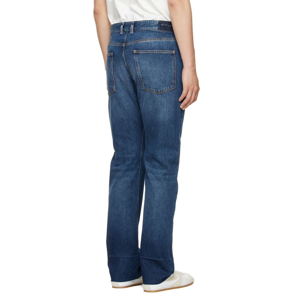 Givenchy Blue Fringed Vintage Jeans