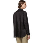 Comme des Garcons Shirt Black Taffeta Shirt