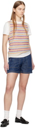 Weekend Max Mara Navy Elica Denim Shorts