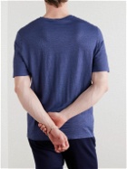 Thom Sweeney - Stretch-Linen Jersey T-Shirt - Blue