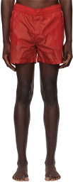 Moncler Red Patch Swim Shorts