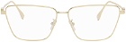 Fendi Gold Baguette Glasses