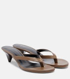 JUDE Rooty leather thong sandals