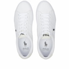 Polo Ralph Lauren Men's Suede Sayer Sneakers in White/Black