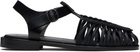 HEREU Black Alaro Sandals