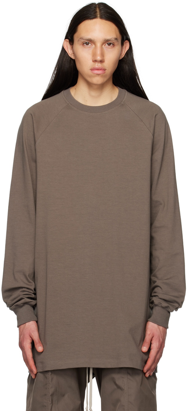 【国内正規品】Rick Owens 18SS baseball tee Rick Owens Gray Baseball Tee Sweatshirt Rick Owens