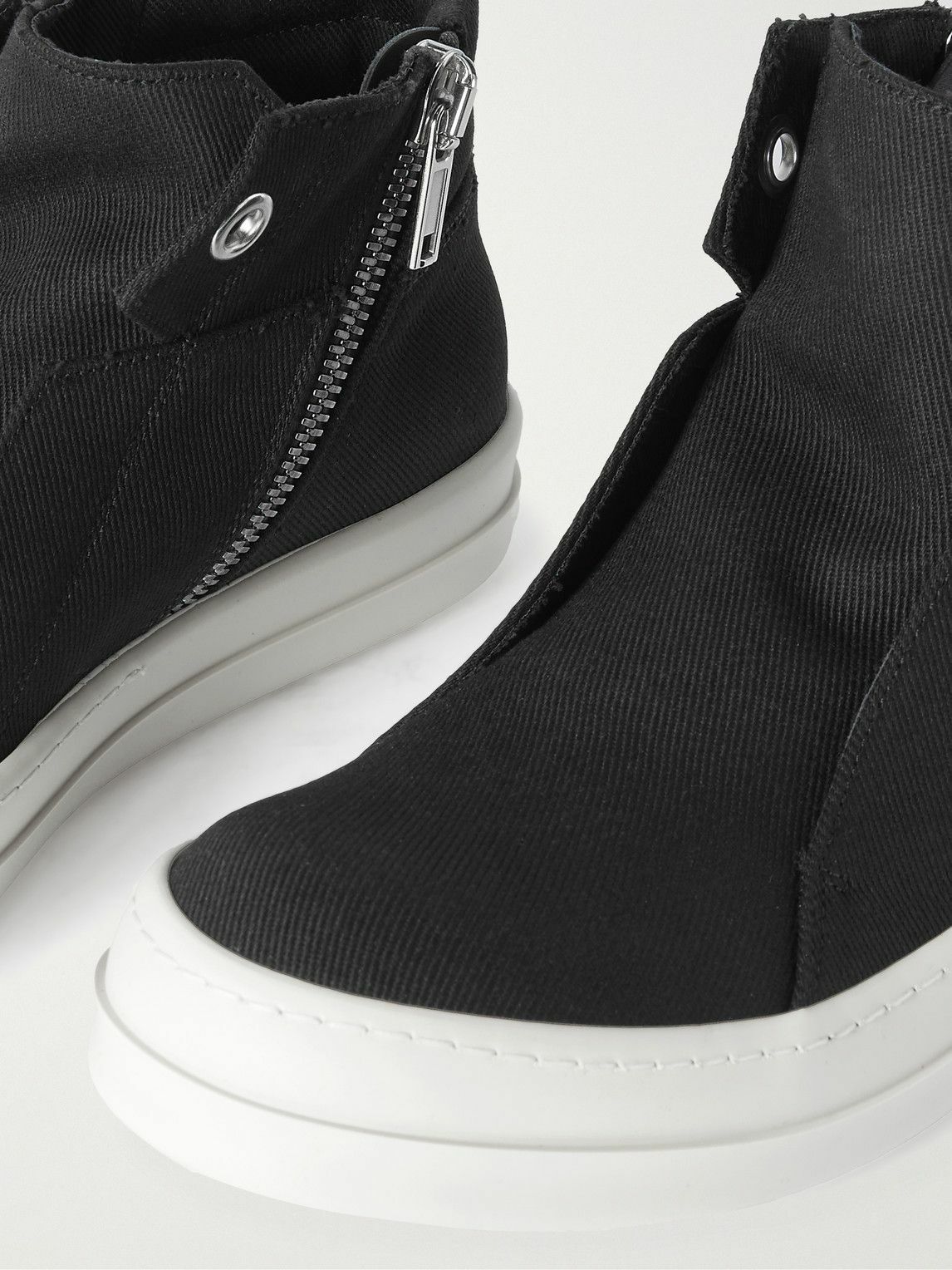 DRKSHDW by Rick Owens - Dunk Denim Sneakers - Black Rick