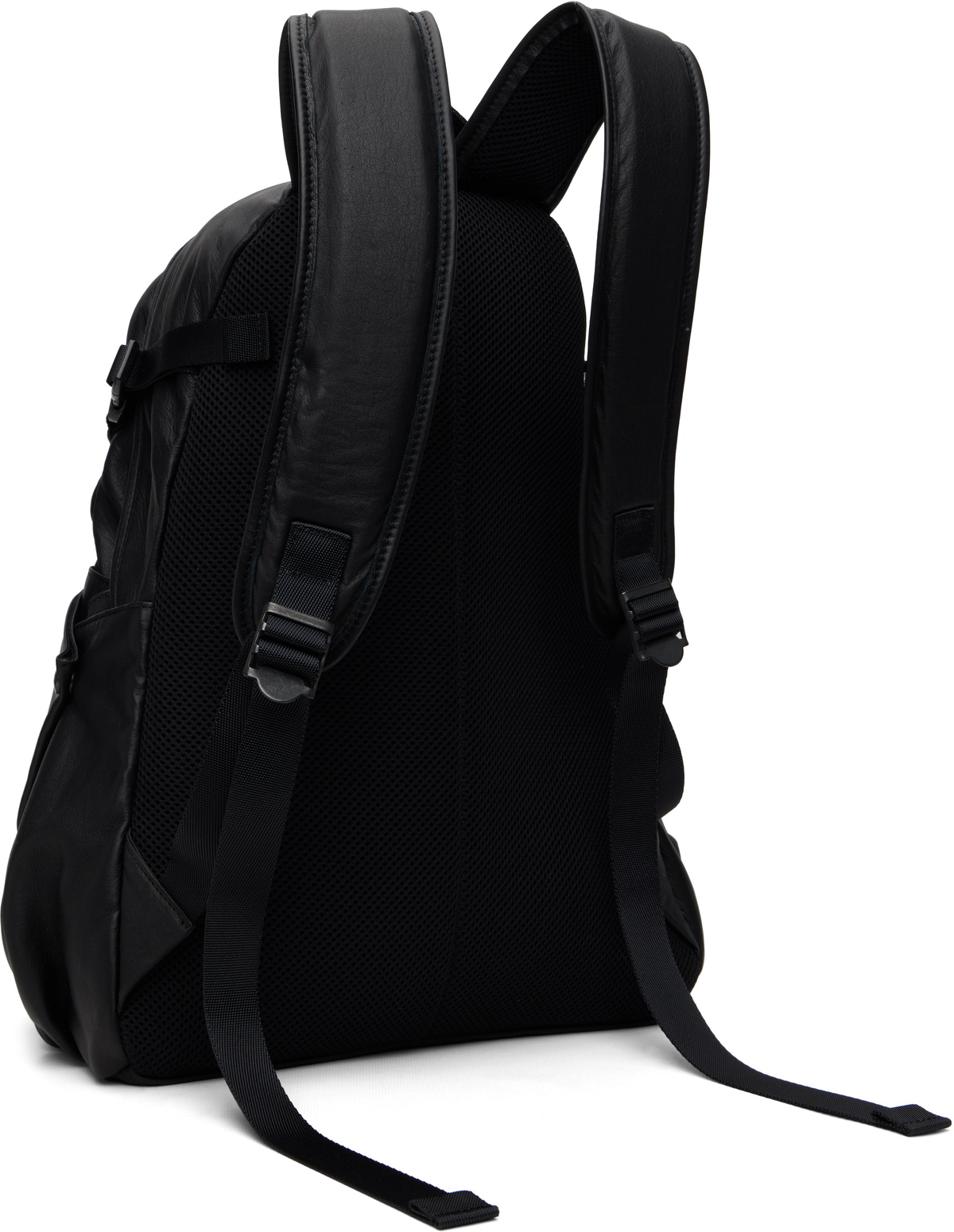 YOHJI YAMAMOTO Black Leather Backpack
