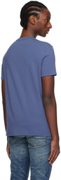 TOM FORD Blue V-Neck T-Shirt