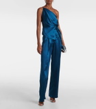 The Sei Silk satin wide-leg pants