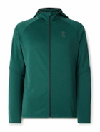 ON - Climate Recycled Tech-Jersey Hooded Jacket - Green