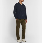 Altea - Baker Camp-Collar Cotton-Corduroy Shirt - Blue