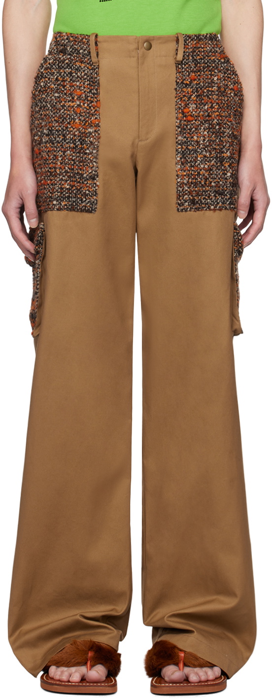 Anna Sui SSENSE Exclusive Brown Painter Cargo Pants