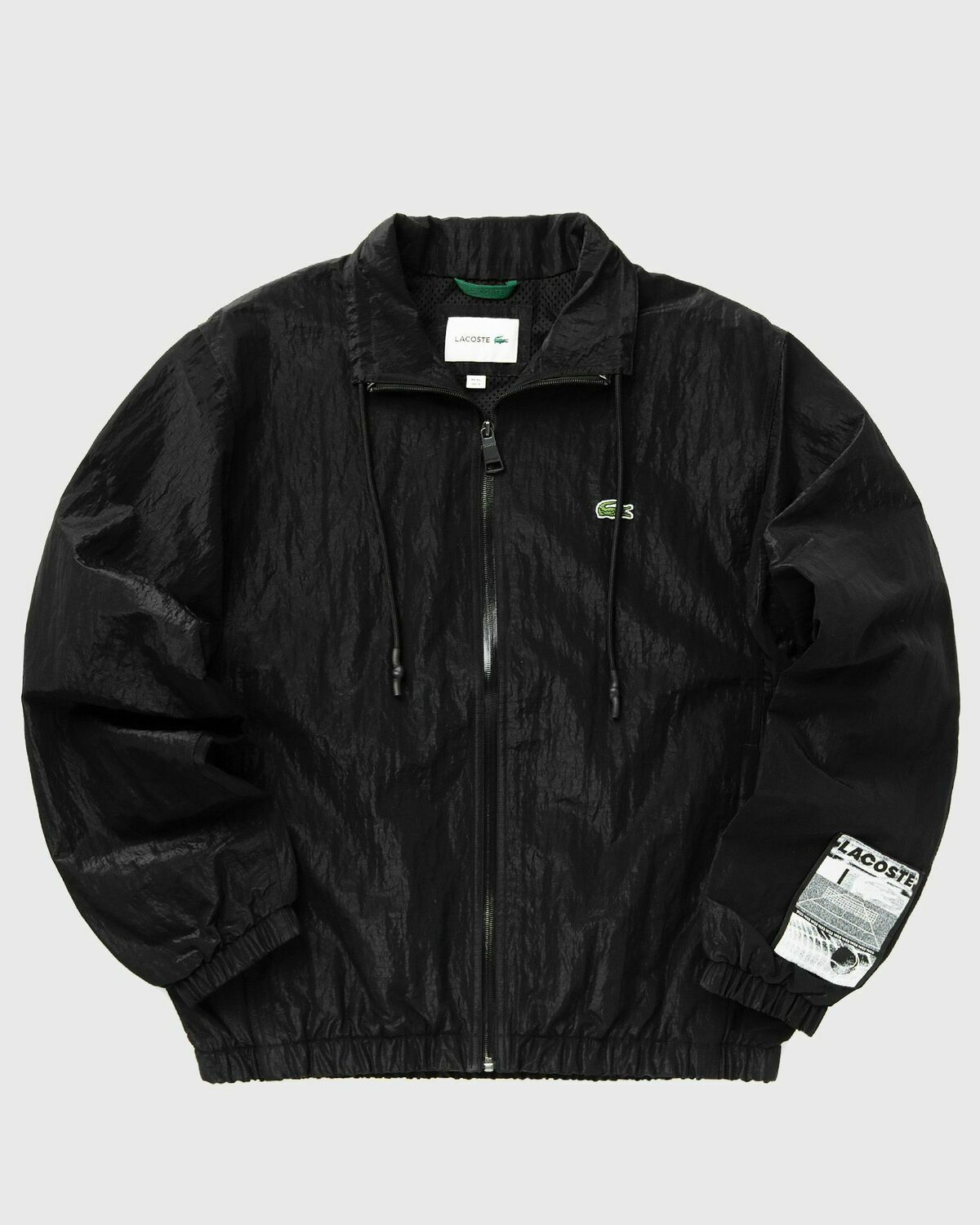 Lacoste Cropped Track Jacket Black Track Jackets Lacoste