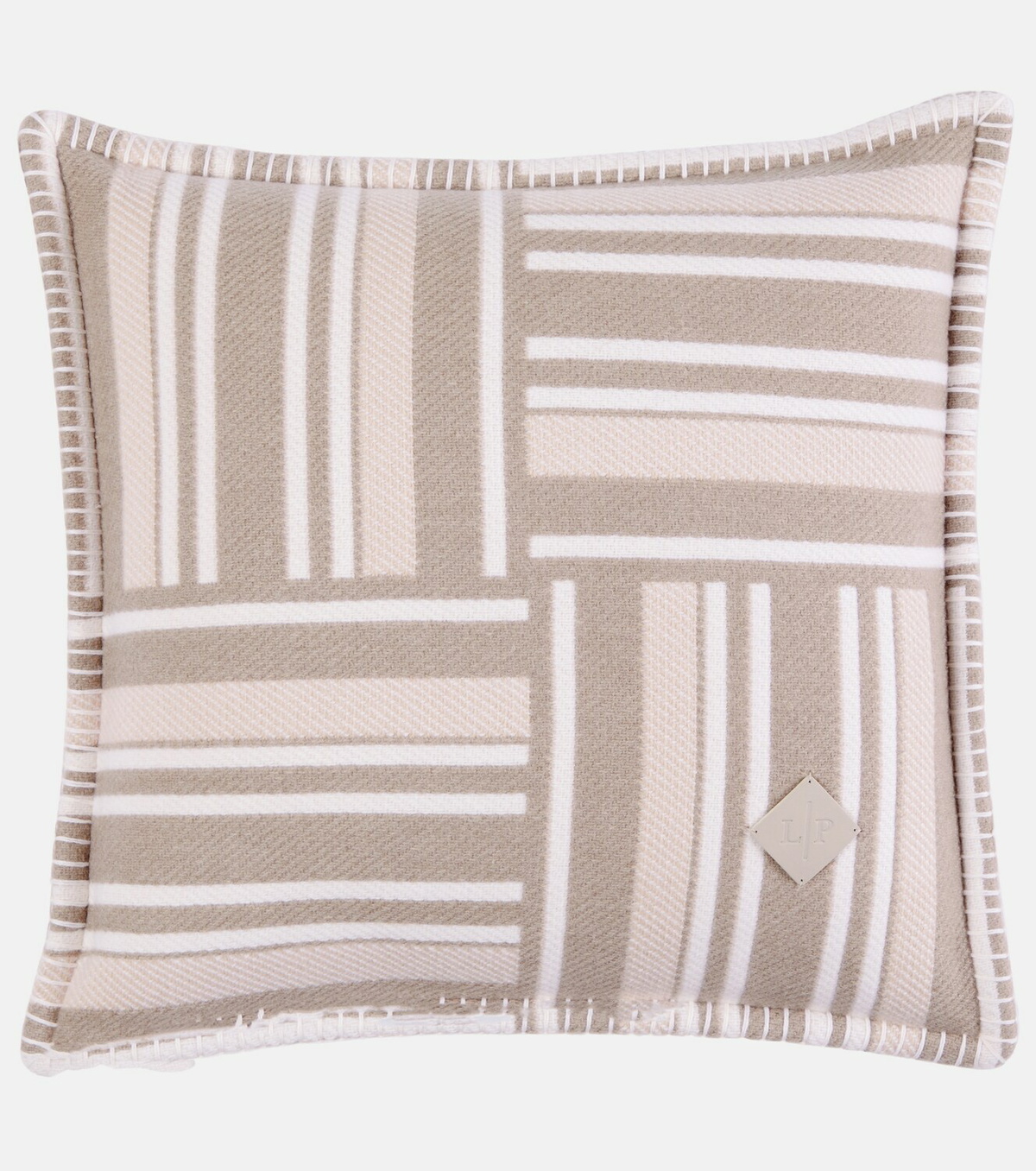Loro Piana Jacquard wool and cashmere cushion