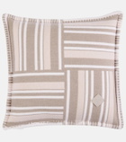 Loro Piana Jacquard wool and cashmere cushion