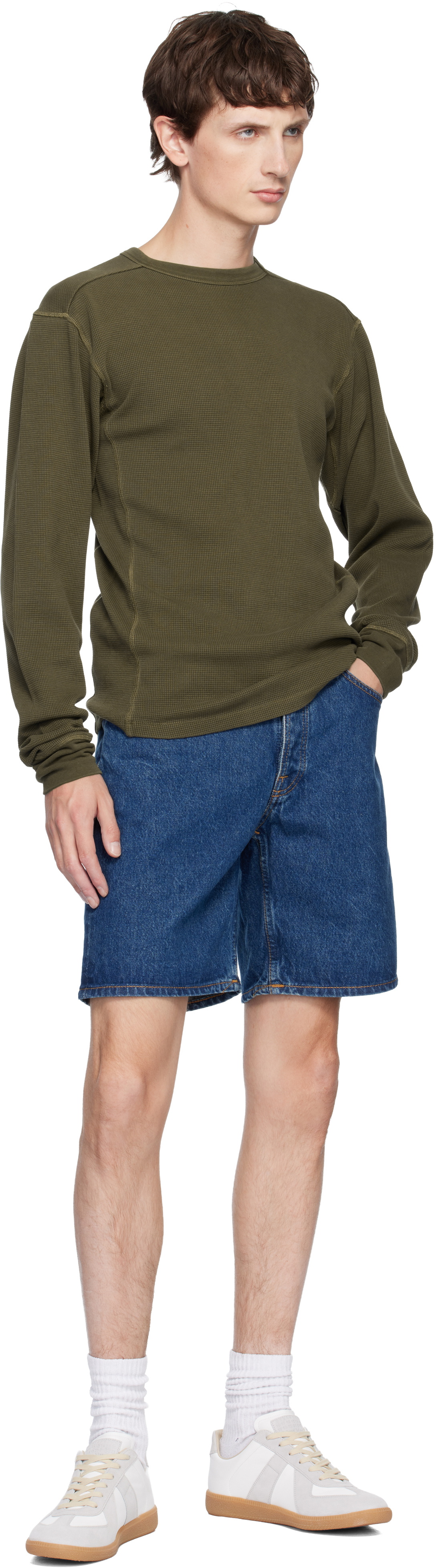 Nudie Jeans Blue Seth Denim Shorts