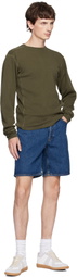 Nudie Jeans Blue Seth Denim Shorts