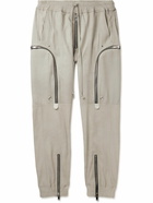 Rick Owens - Bauhaus Tapered Leather Drawstring Cargo Trousers - Neutrals