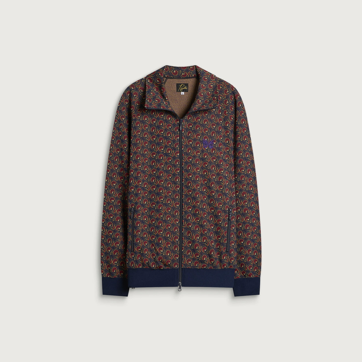 Needles Men's Poly Jacquard Track Jacket in Vortex