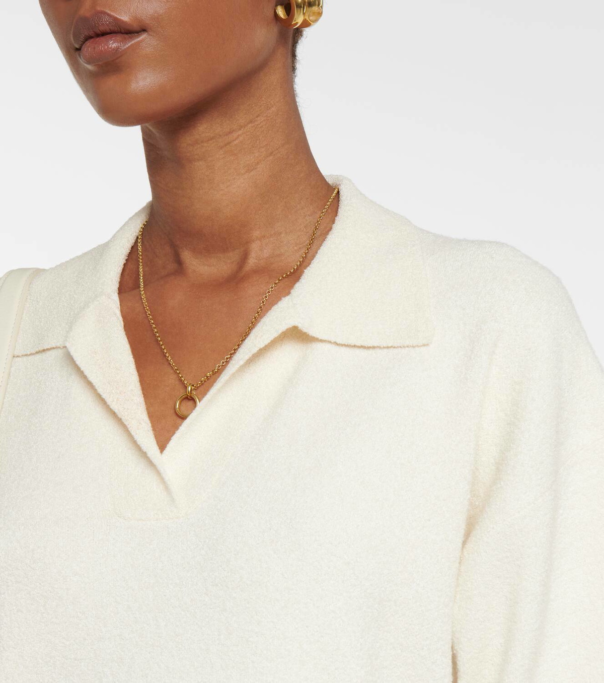Joseph Silk-blend toweling polo shirt