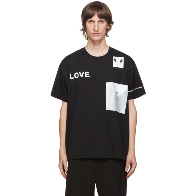 Photo: Burberry Black Love Panda Print T-Shirt