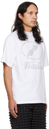 We11done White Crewneck T-Shirt