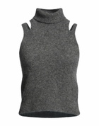 Roberto Collina Womens Turtleneck in Grey